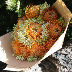 10 Pincushion and Fynbos Bouquet