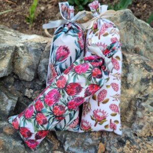 handmade Lavender and eucalyptus - vanilla and rooibos - lemongrass fragrance bags sachet gifting scent bags