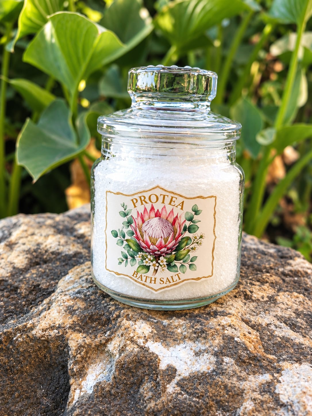 Bath Salt in Glass Container
